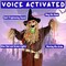 6FT Halloween Animated Scarecrow Props, Live-Sized Voice Activated Ghost with Turning Heads, Swing Arms, Red Lighted Eyes & Scary Sound for Haunted House Spooky Party Decorations